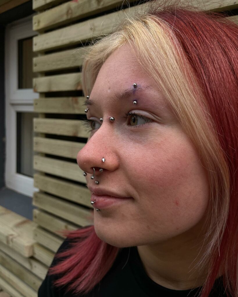 Eyebrow Piercing Ideas & Styles For 2024 11 Vertical Eyebrow Piercing