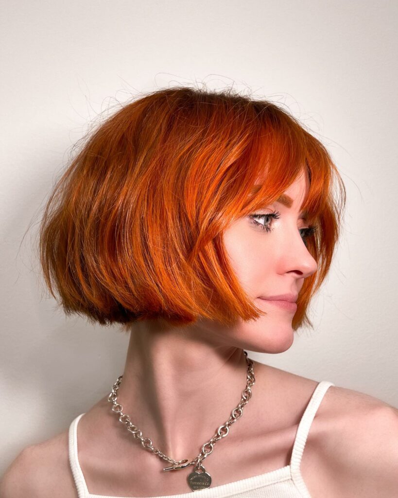 35 Reddish Brown Hair Color Ideas to Try in 2024 30 Short Vibrant Ginger Haircut