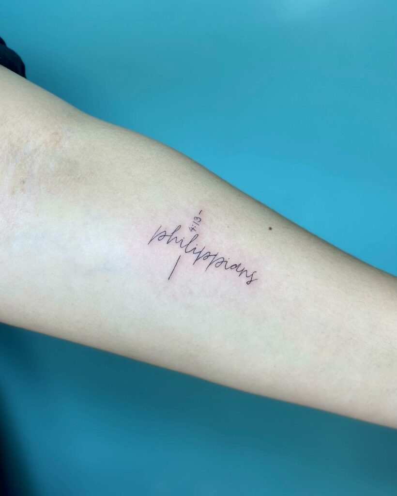 20+ Amazing Scripture Tattoos for Women 34 Bible Verse Tattoo