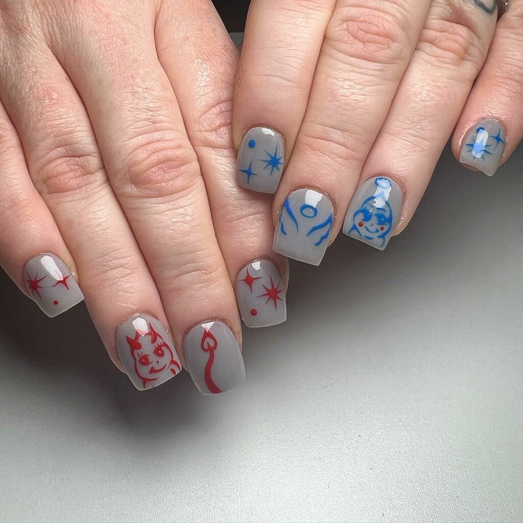 Embrace Neutrals with 35 Grey Nail Designs for 2024 37 Grey Angel Nails