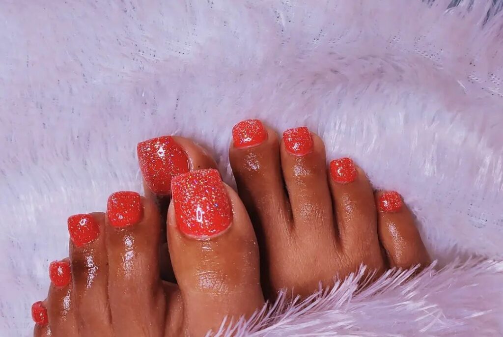 30 Spooky Halloween Pedicure Ideas to Try in 2024 13 Playful Orange Adventure