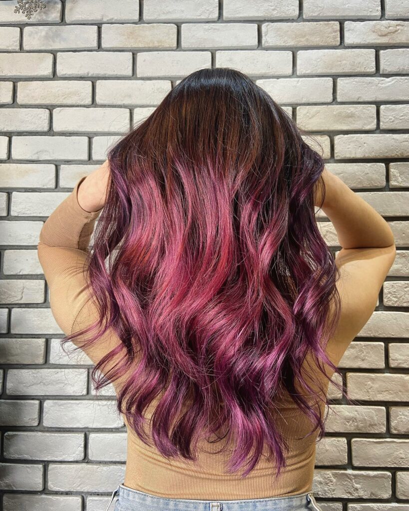 45 Pink Hairstyles to Add a Pop of Color to Your Look in 2024 20 Dark Brown and Pink Hair