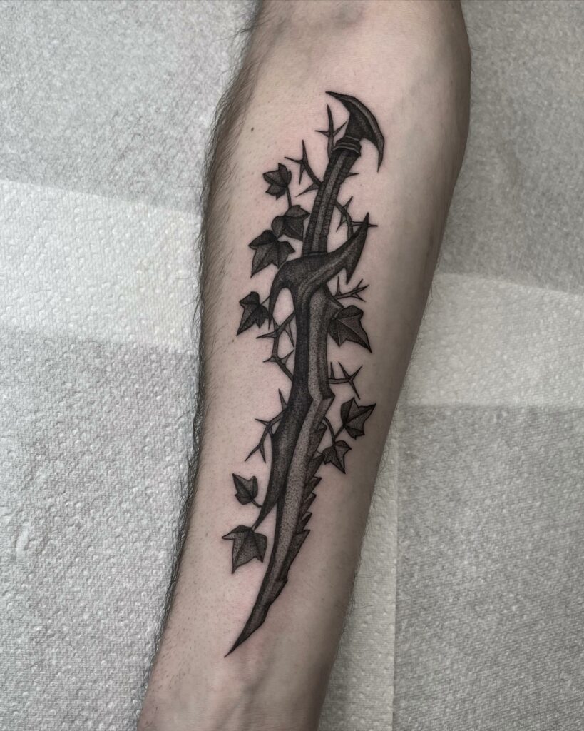 12+ Awesome Skyrim Tattoos To Inspire You in 2024 15 Innovative warrior ink