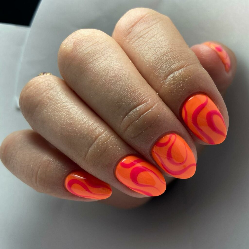 Get Inspired by 30 Neon Orange Nail Designs of 2024 47 Neon-Orange Swirls For The Win
