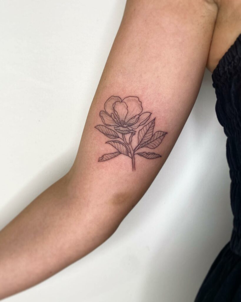 FLORAL TATTOO MEANINGS & 10 AMAZING DESIGNS TO INSPIRE YOU! 18 Magnolia Flower Tattoo