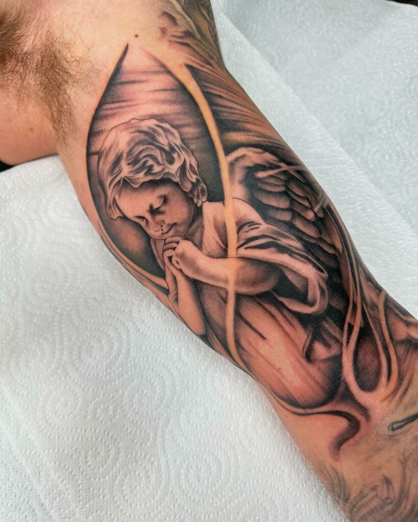 Amazing Inner Bicep Tattoo Ideas – 2024 Ultimate Guide 17 Quote Inner Bicep Tattoos