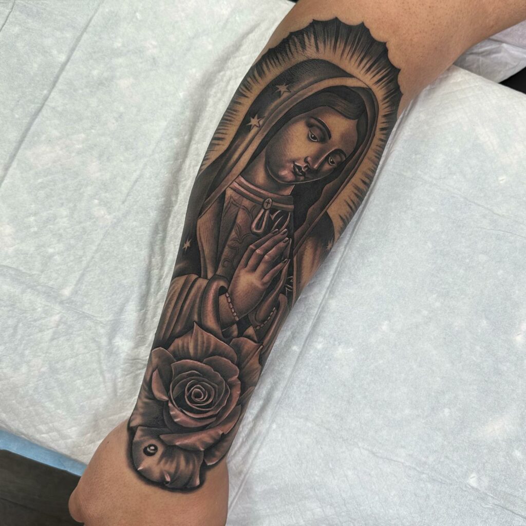 Amazing Virgen De Guadalupe Tattoo Designs To Inspire You In 2024 11 Virgen De Guadalupe Tattoo