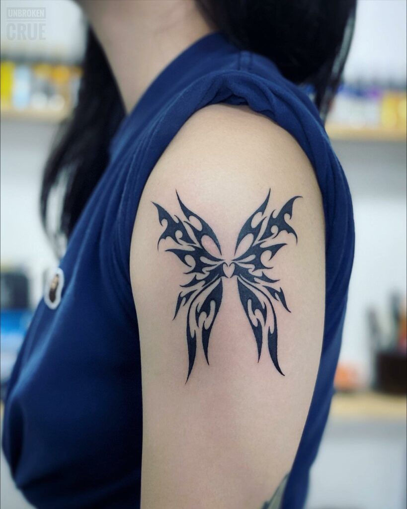 27+ Butterfly Tattoo Meanings To Inspire You! 20 Tribal Butterfly Tattoo Meaning