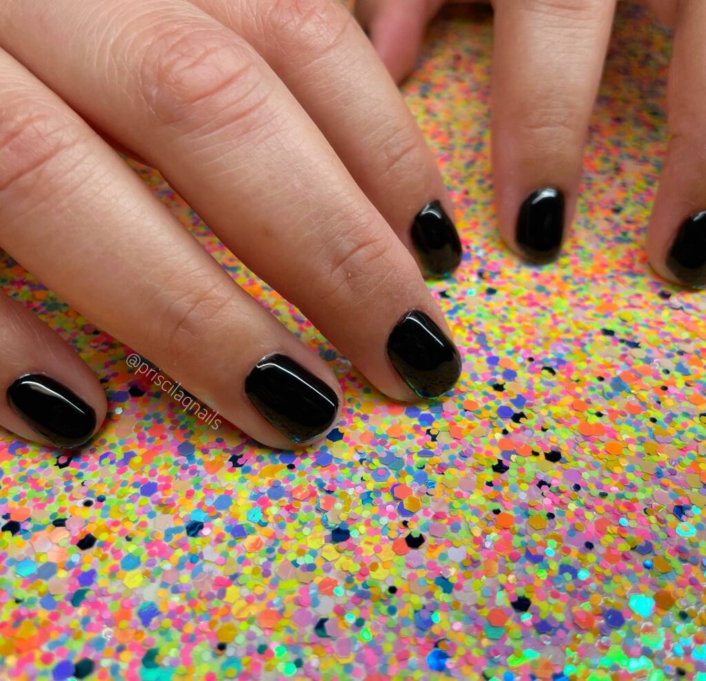 45 Latest Short Black Nail Designs To Try In 2024! 53 Short Black Gel Nails