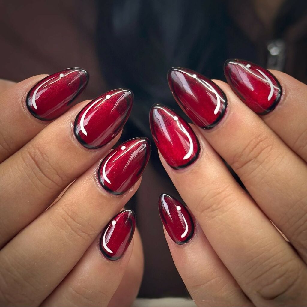 20 Latest Dark Red Nail Ideas To Try In 2024! 31 Pop Art Red