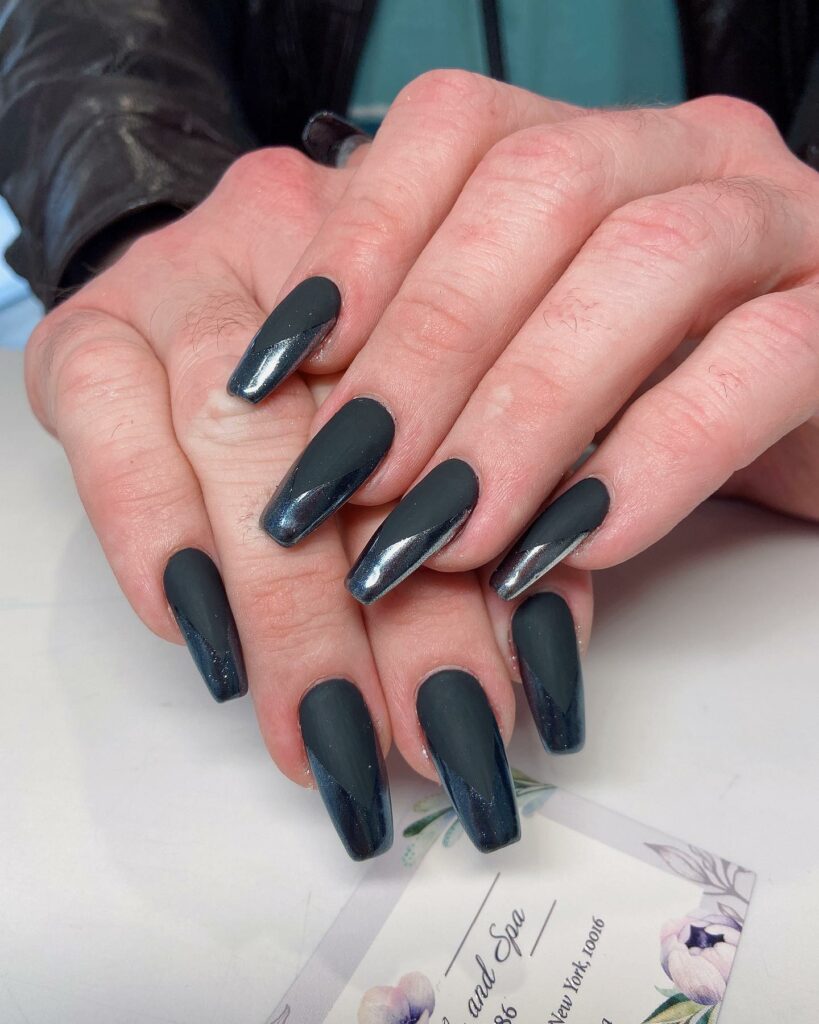 35 Latest Black Matte Nail Designs To Try In 2024! 38 Faux Stiletto Tips