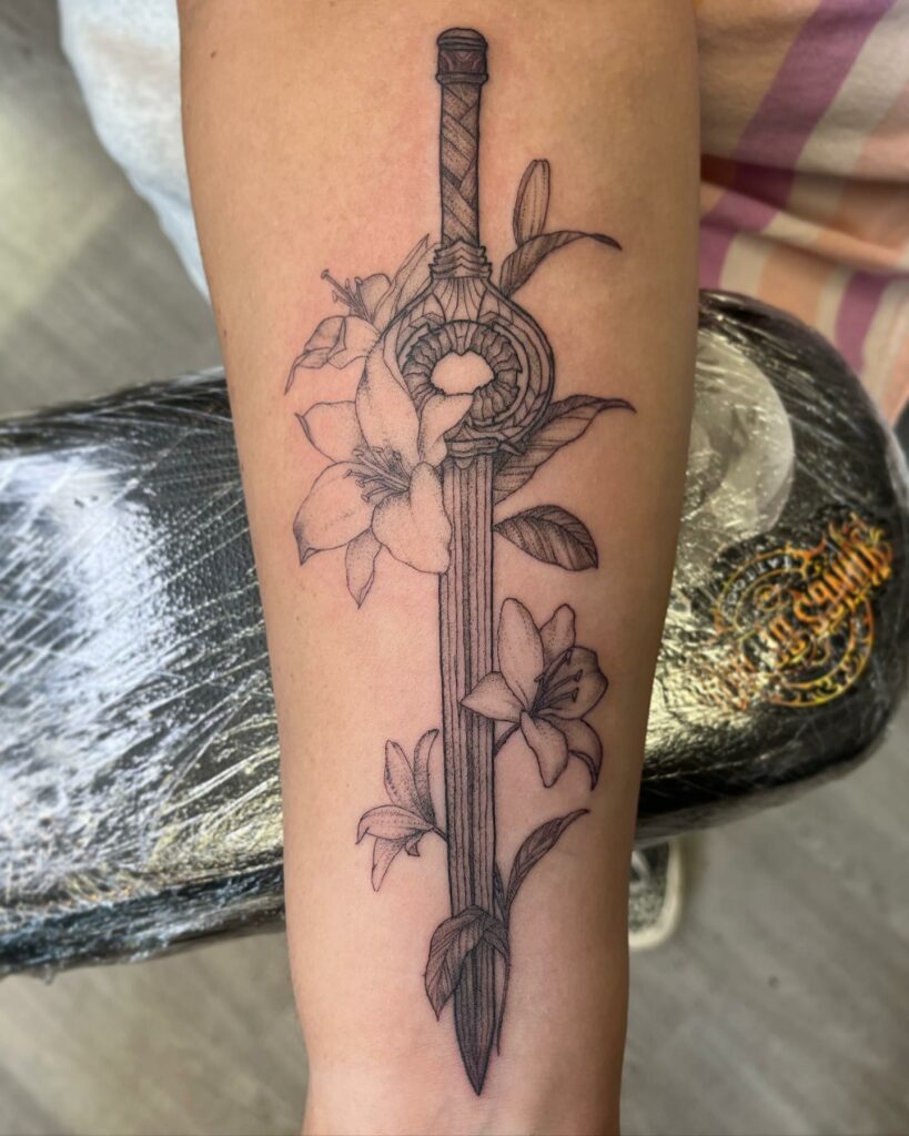 12+ Awesome Skyrim Tattoos To Inspire You in 2024 18 Skyrim blades