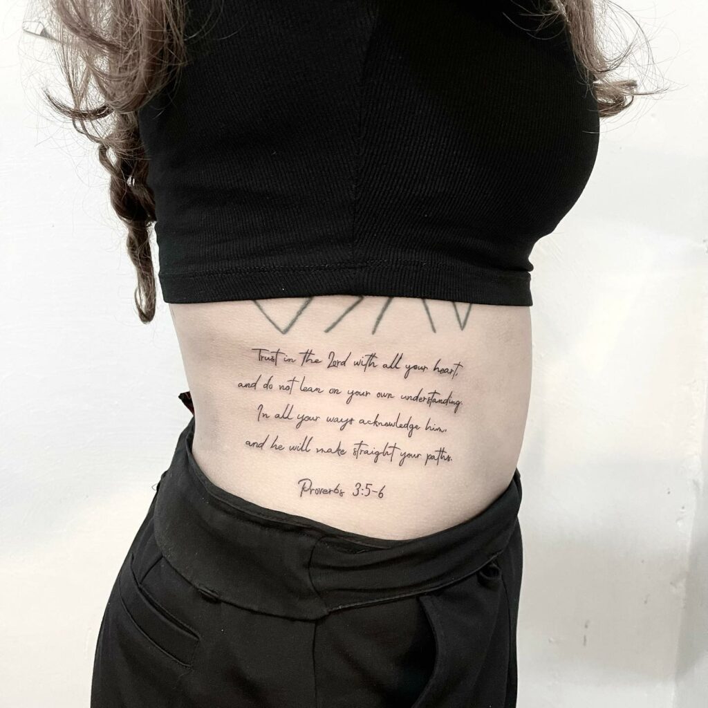 20+ Amazing Scripture Tattoos for Women 11 Bible Verse Tattoo