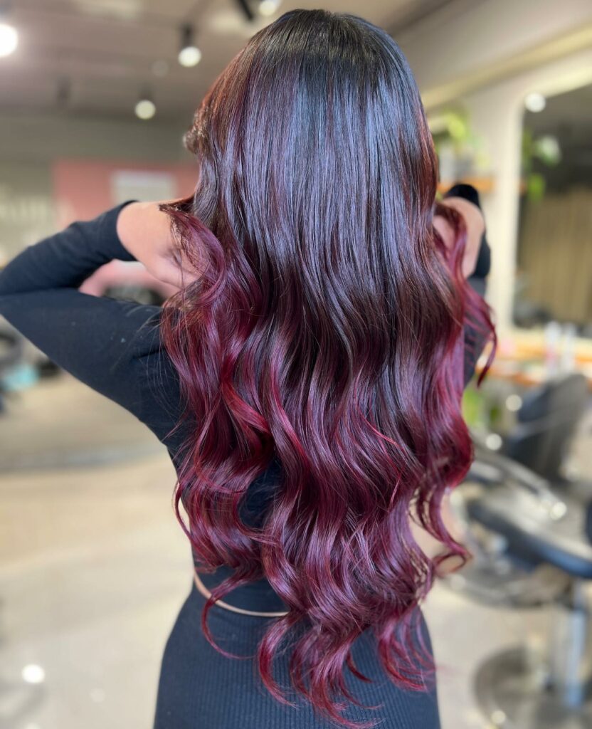 55 Bold Burgundy Dark Red Hair Ideas to Try in 2024 44 The Low-Maintenance Ombre Burgundy