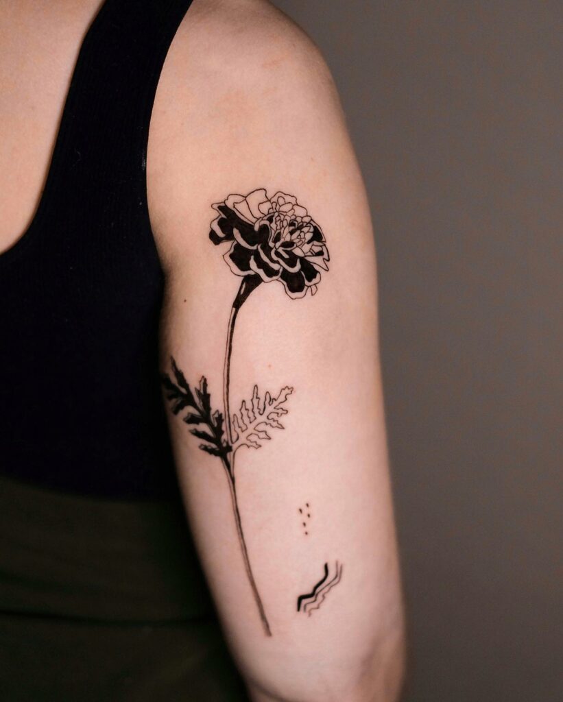 AMAZING MARIGOLD TATTOO DESIGNS & MEANINGS TO INSPIRE YOU IN 2024 25 Daisy and Marigold Tattoo