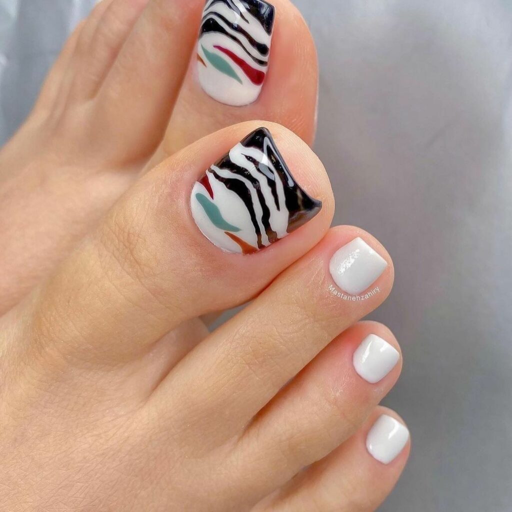50 LATEST BLACK FRENCH PEDICURE IDEAS TO TRY IN 2024! 21 Spiraled Delights