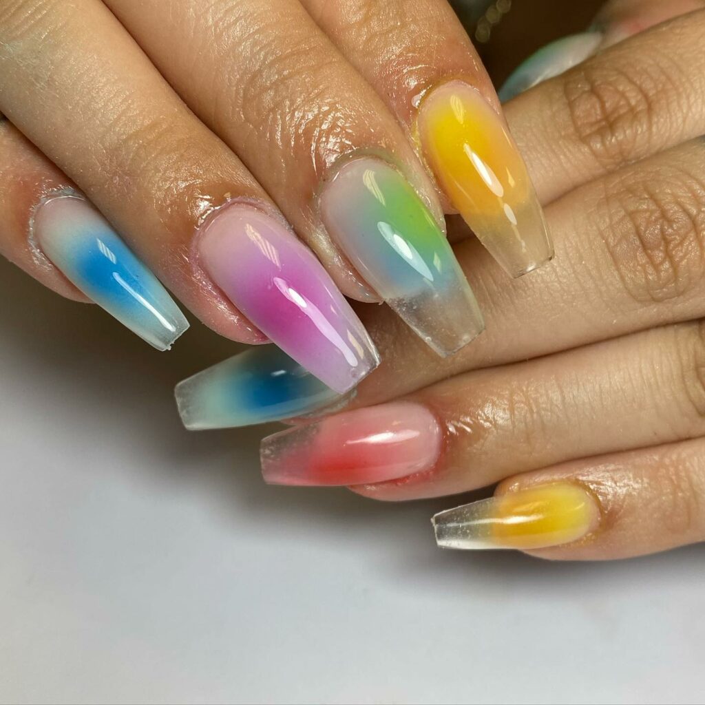 30 Latest Aura Nails Ideas To Try In 2024! 18 The Jelly Jewel