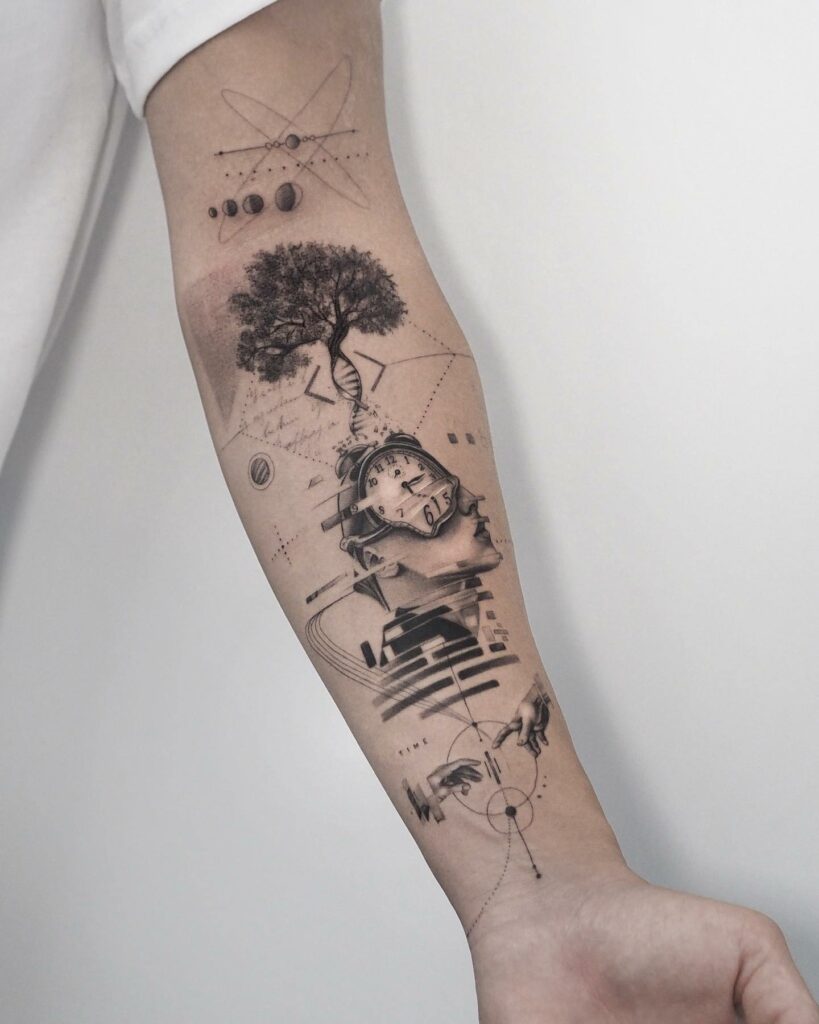 12 COOL CLOCK TATTOOS PLUS MEANINGS 10 Clock Tattoo