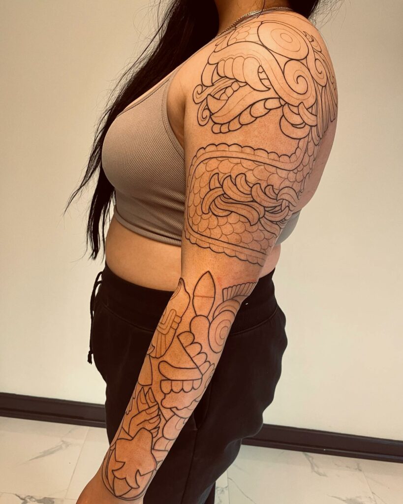 12 Best Aztec Tattoo Ideas In 2024 12 Aztec Women Tattoo