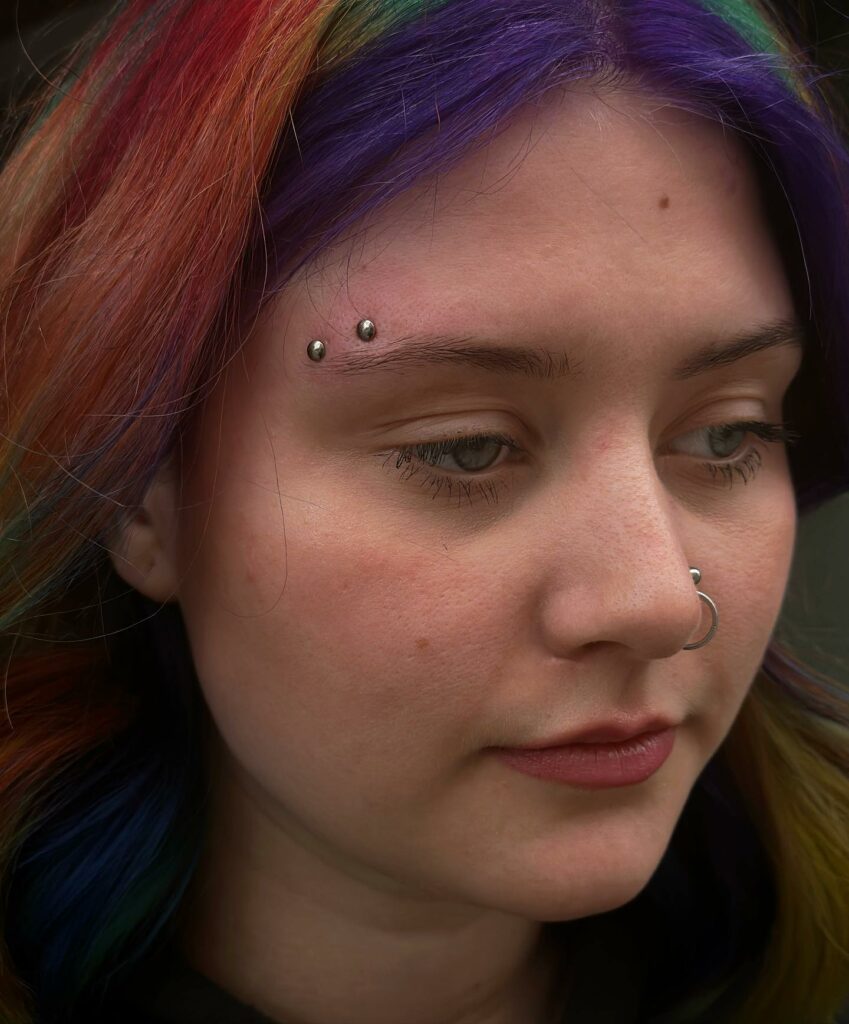 Eyebrow Piercing Ideas & Styles For 2024 12 Horizontal Eyebrow Piercing
