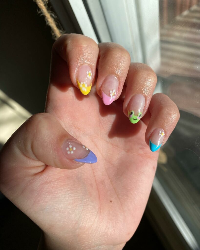 Hop into Fun with 20 Frog Nail Designs in 2024 30 Colorful Frog French Nails