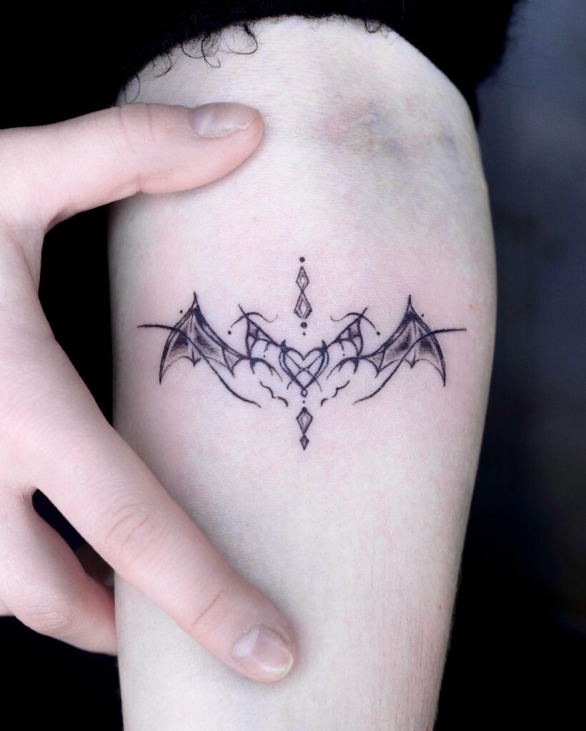 TOP 10 WING TATTOOS + MEANINGS WE'VE SEEN IN 2024 14 Batwings Tattoo
