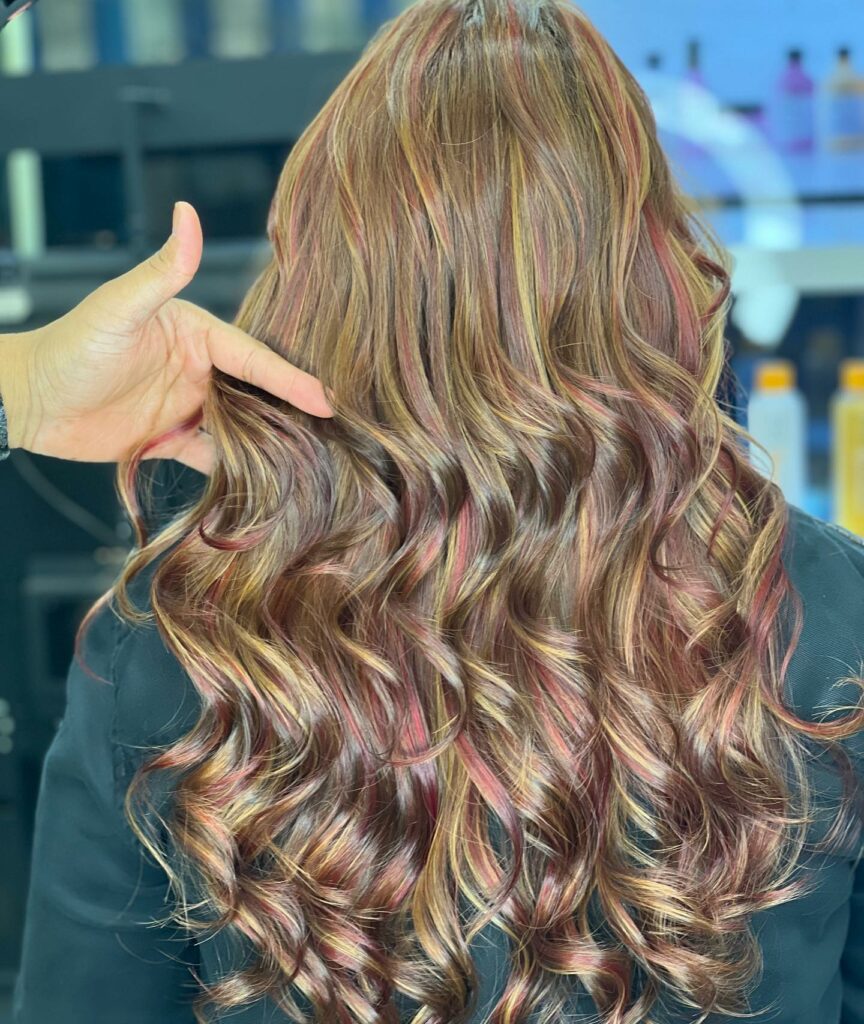 35 Reddish Brown Hair Color Ideas to Try in 2024 19 Brown Hair with Golden Red Highlights
