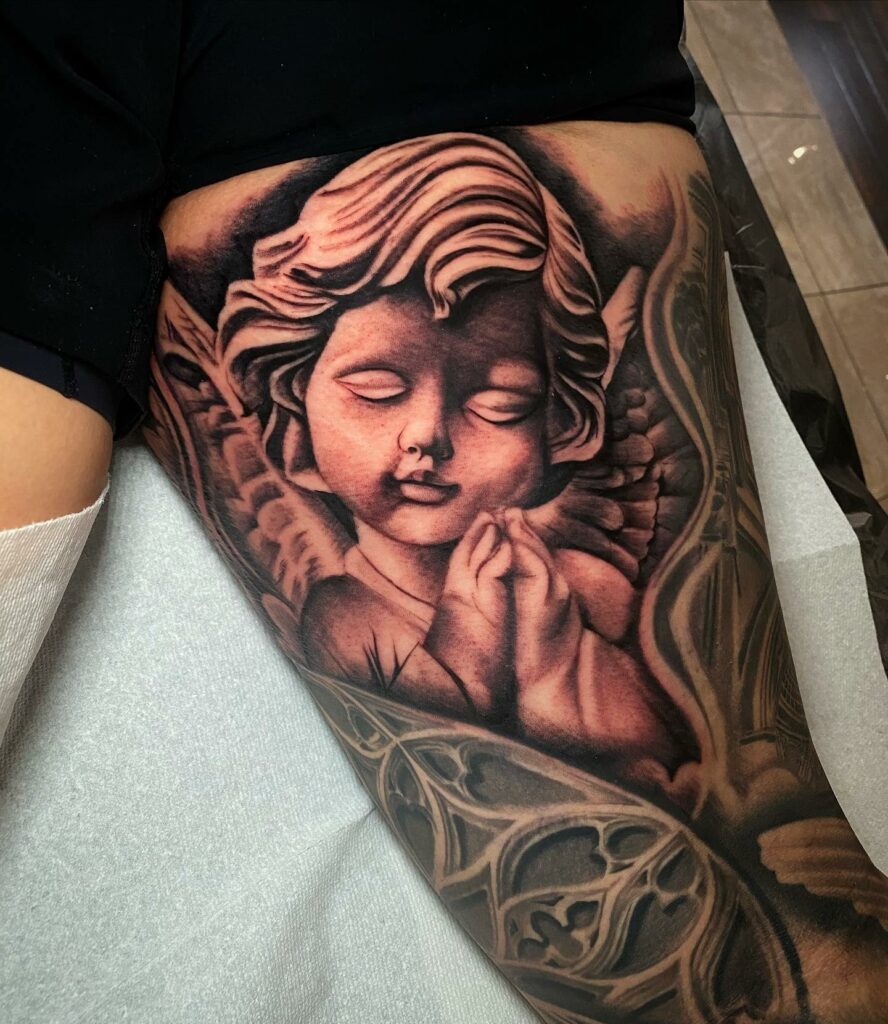 Amazing Cherub and Baby Angel Tattoo Designs and Meanings To Inspire In 2024 10 Cherub Tattoo