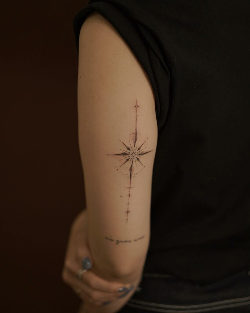 AMAZING COMPASS TATTOOS + THEIR MEANINGS - UPDATED FOR 2024 27 Compass Forearm Tattoos