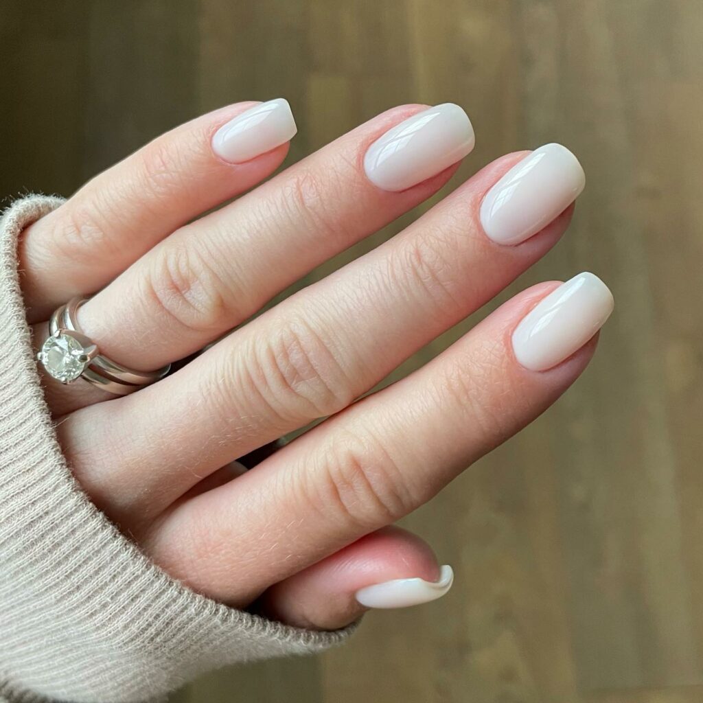 Experiment with 30 Short Square Nail Designs in 2024 33 White Textured Nails