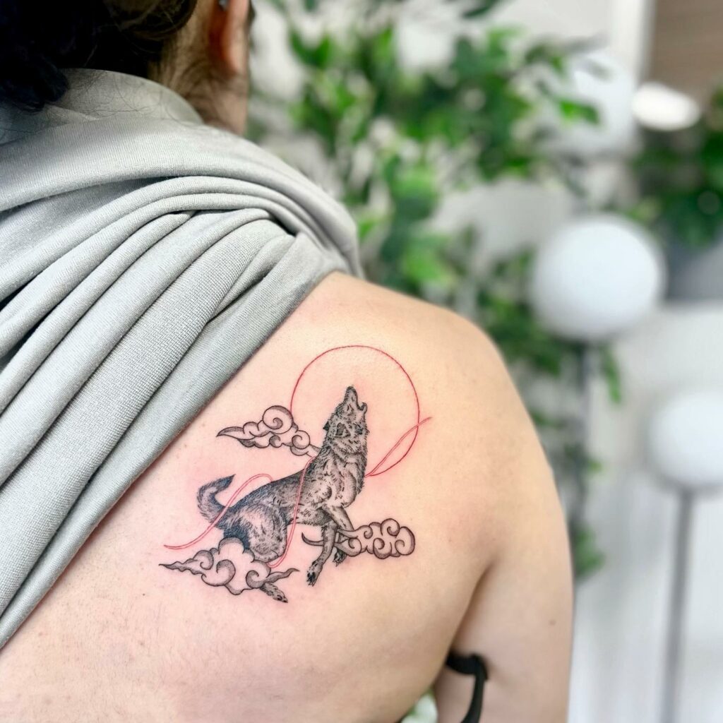 12+ BEST WOLF TATTOO DESIGNS & MEANING FOR MEN AND WOMEN 17 Japanese Wolf Tattoo