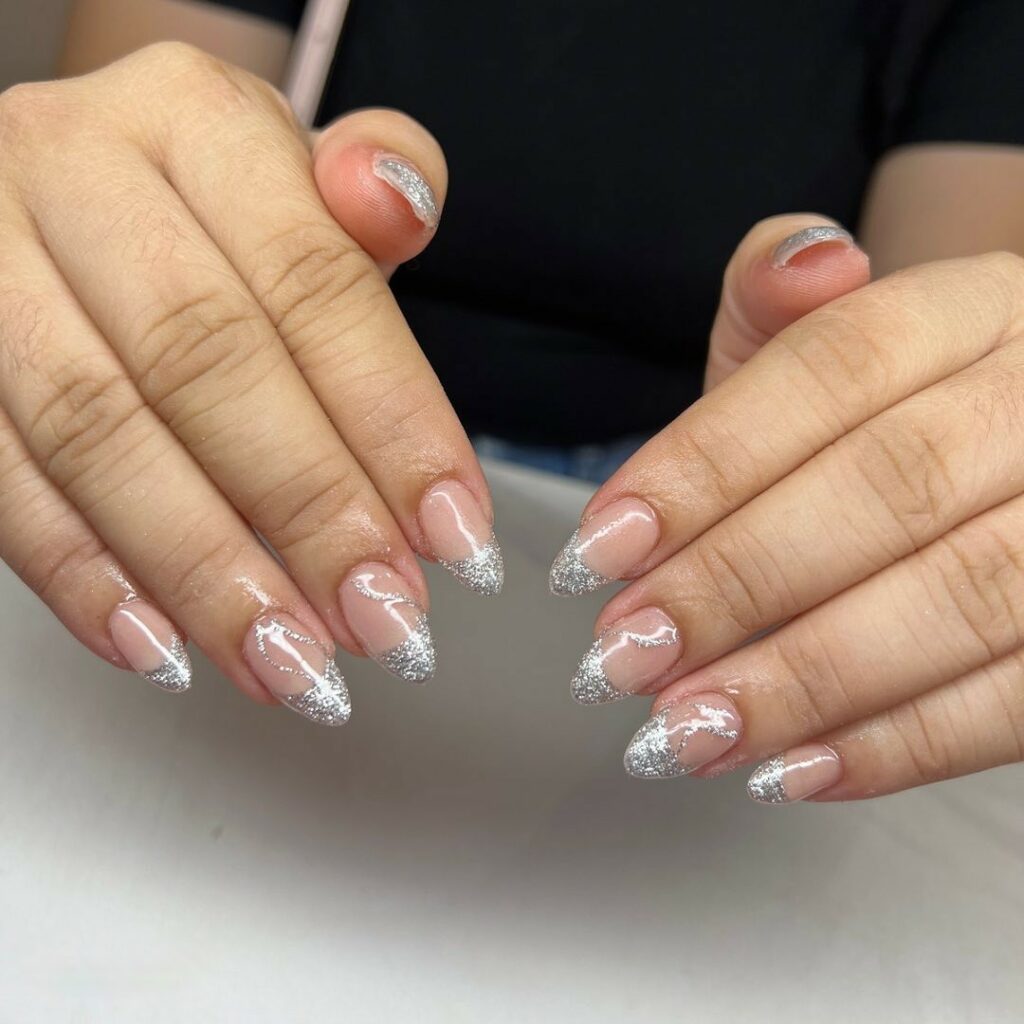 Check Out 30 Glitter French Tip Nail Designs of 2024 35 Shimmery French Tips