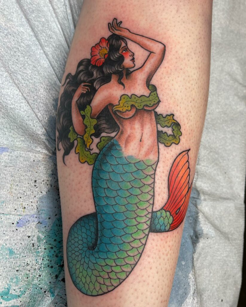 Amazing Little Mermaid Tattoo Designs & Meanings For 2024 11 Sleeve Idea Little Mermaid Tattoo