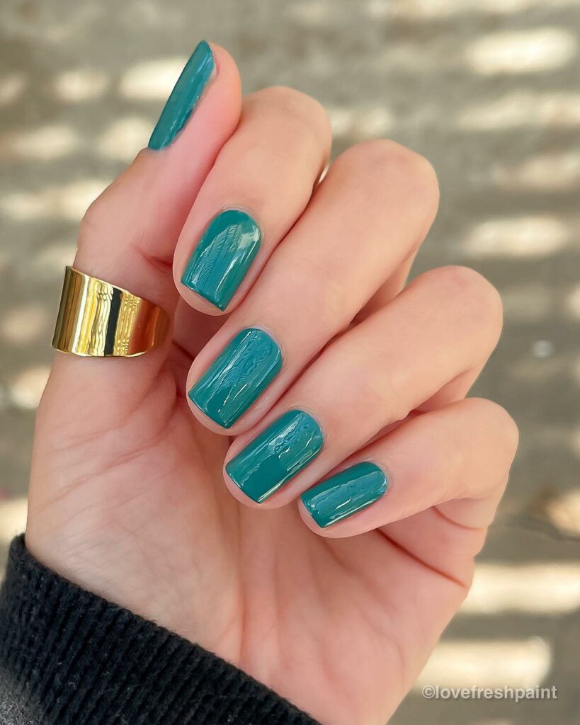 Celebrate with 40 Christmas Statement Nail Designs in 2024 29 Teal Christmas Statement Nails