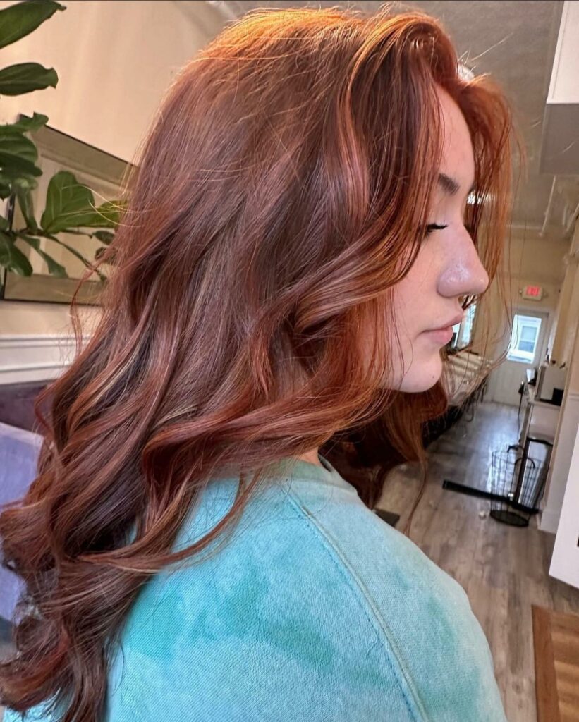 25 Caramel Brown Hair With Red Highlights Ideas to Try in 2024 17 Warm Copper and Red