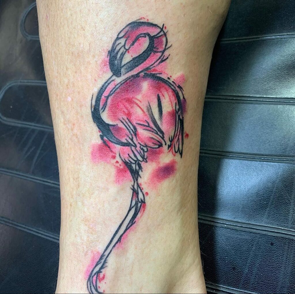 Amazing Flamingo Tattoos with Meanings To Inspire You In 2024! 27 Flamingo Tattoo