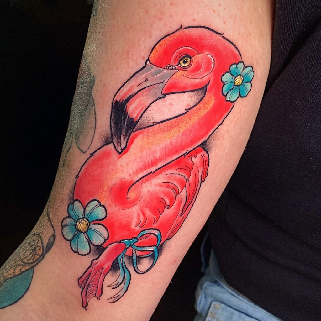 Amazing Flamingo Tattoos with Meanings To Inspire You In 2024! 26 Flamingo Tattoo