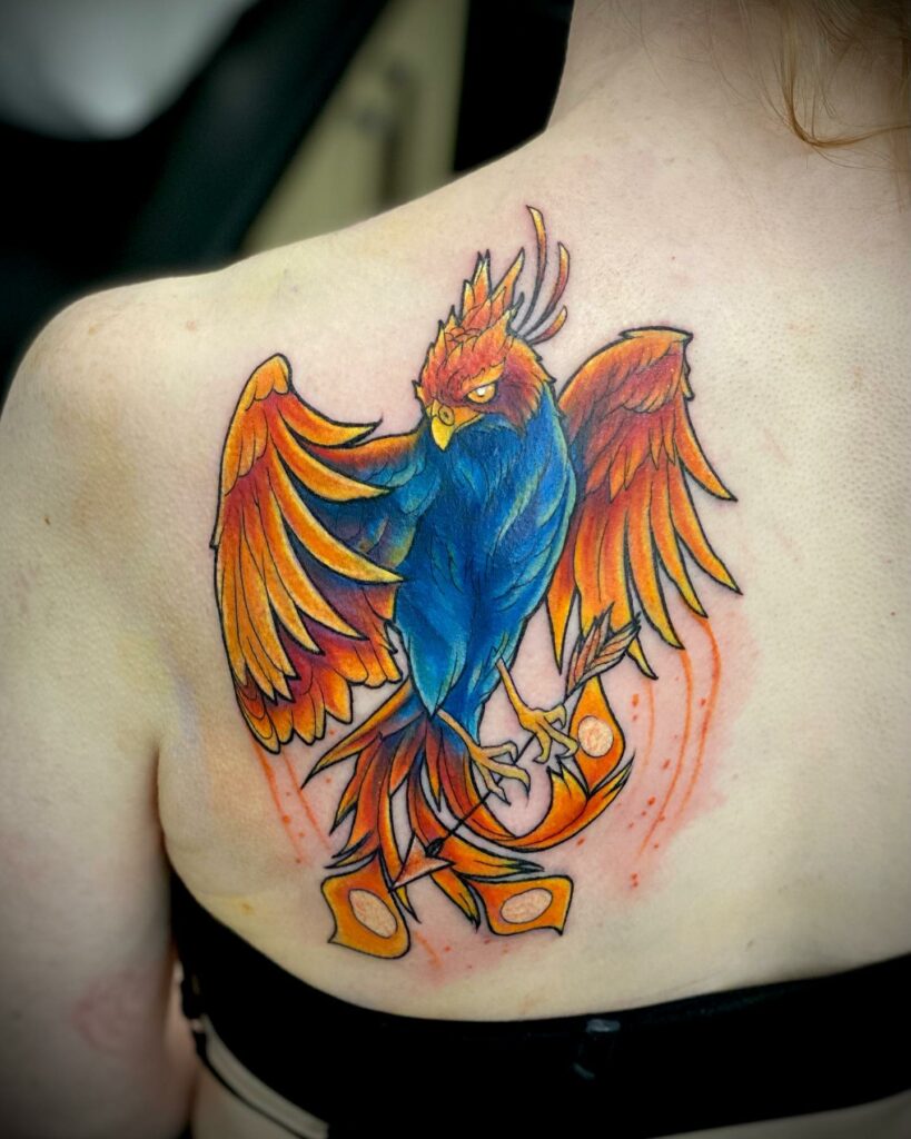 12+ Amazing PHOENIX TATTOO DESIGNS & Their MEANINGs - updated 2024 16 Phoenix Bird Tattoo