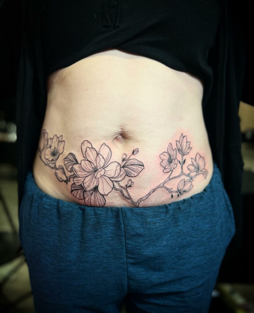 AMAZING TATTOOS TO COVER STRETCH MARKS! 13 Stretch Mark Tattoo