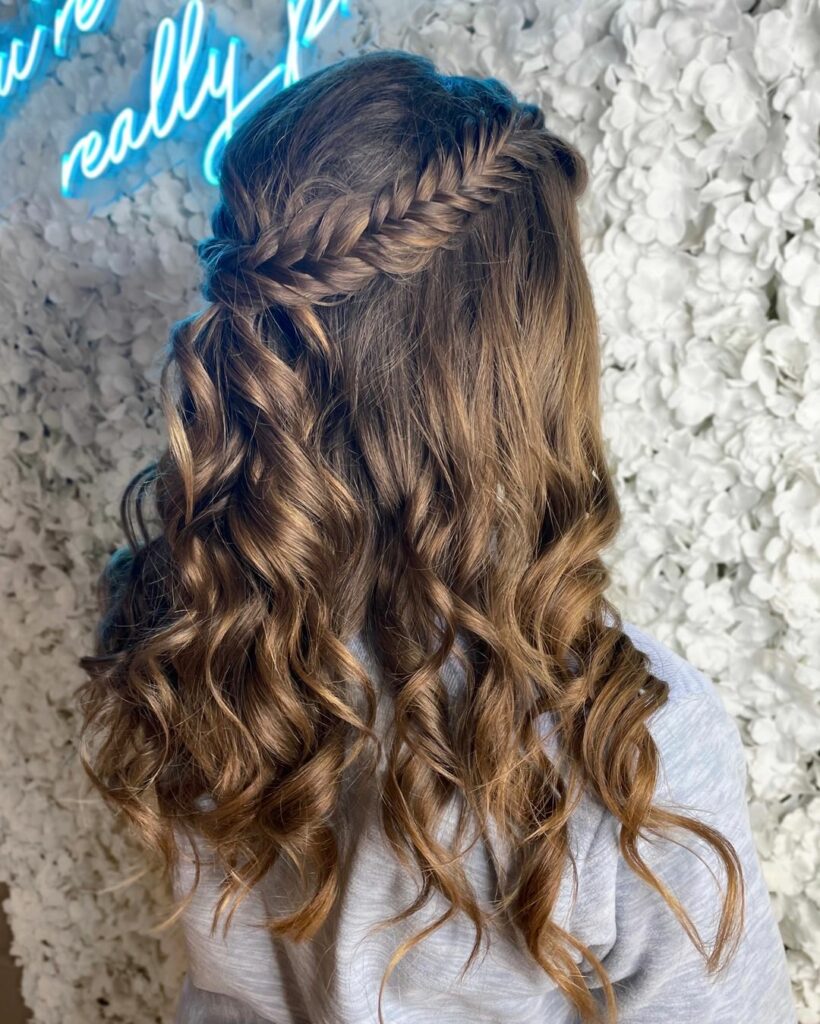 30 Curly Hairstyles Ideas to Flaunt Your Curls in 2024 31 Heavenly Fishtail Halo