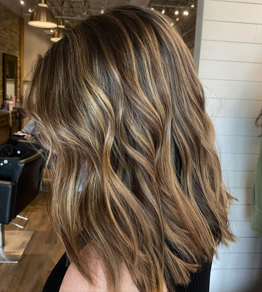 44 Trendy Blonde Highlights On Brown Hair Ideas to Try in 2024 43 Medium Brown with Golden Highlights
