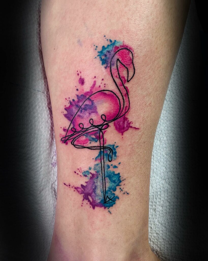 Amazing Flamingo Tattoos with Meanings To Inspire You In 2024! 25 Flamingo Tattoo