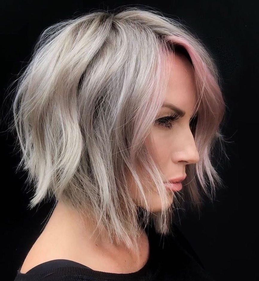 25 Short Layered Haircut Ideas to Revamp Your Look in 2024 32 Platinum Blonde Layered Hairstyle