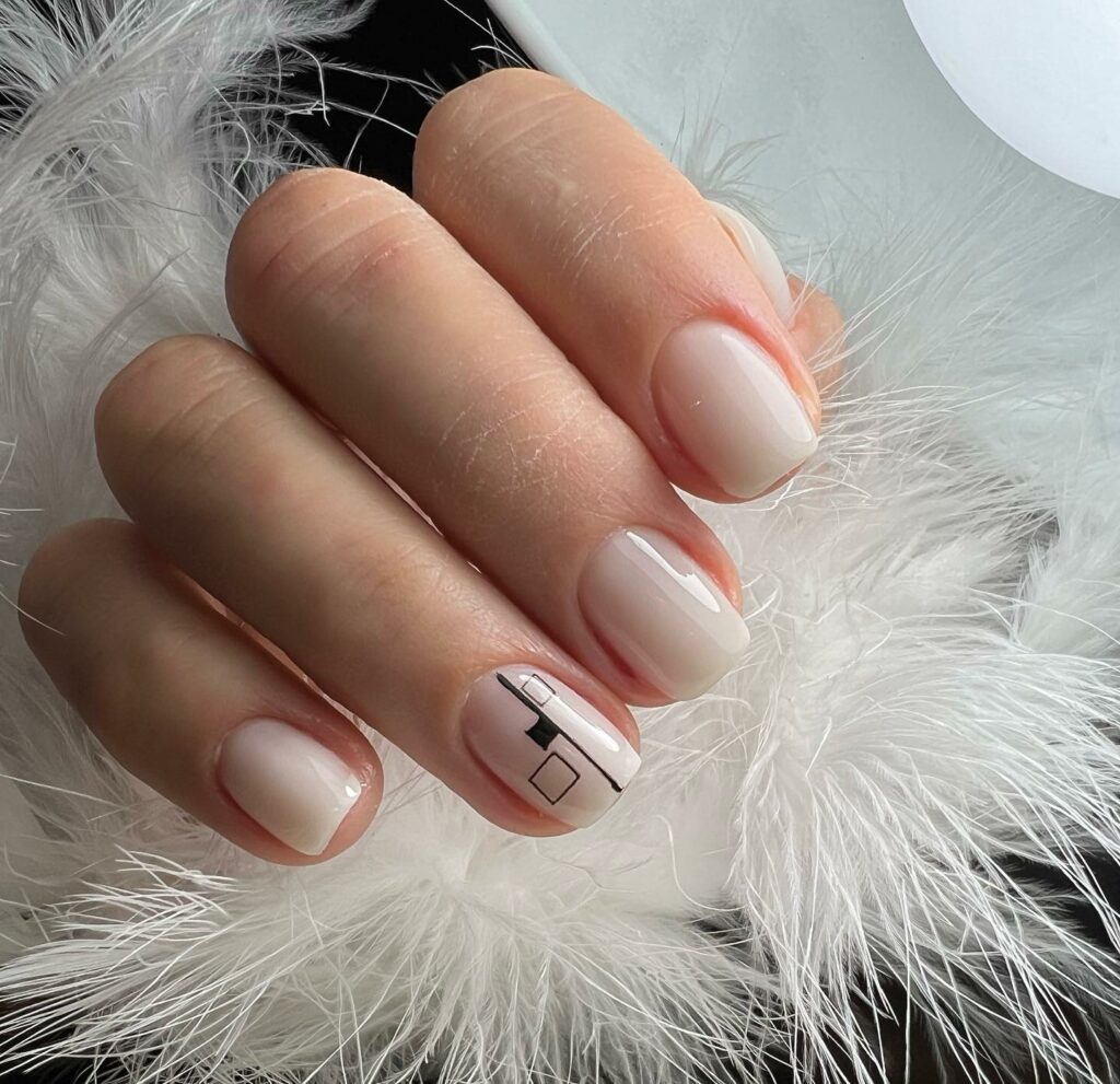 Experiment with 30 Short Square Nail Designs in 2024 18 Minimalist Design