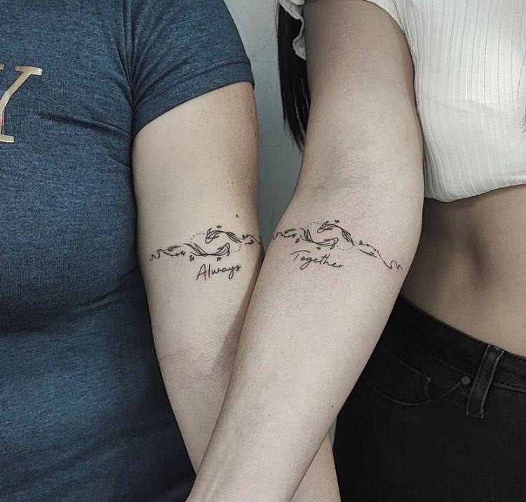 AMAZING MATCHING SISTER TATTOO IDEAS - NEW & UPDATED 2024 21 Meaningful Sister Tattoos