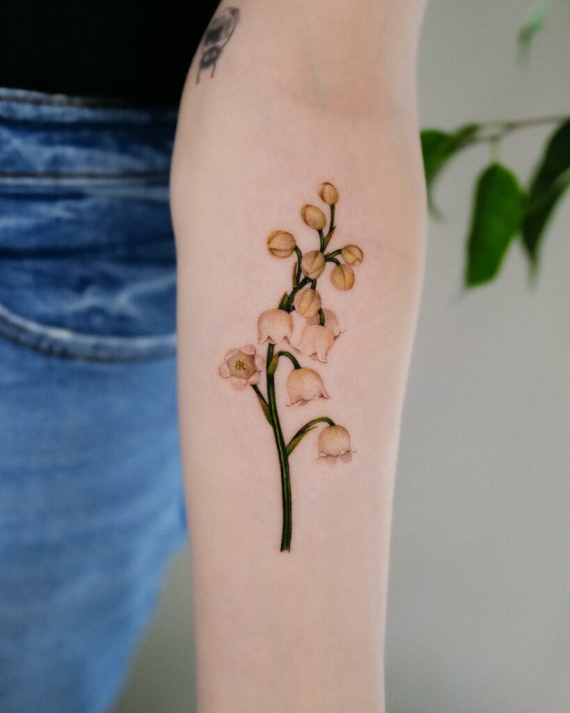 12 Amazing BIRTH FLOWERS & BEST BIRTHDAY FLOWER TATTOO IDEAS 14 Lily of the Valley Tattoo