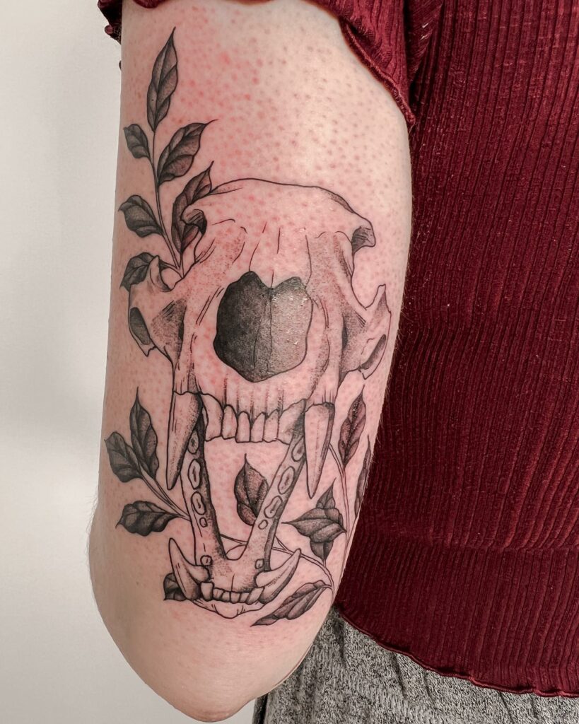 AMAZING ANIMAL SKULL TATTOO IDEAS AND THEIR MEANINGS IN 2024 10 Bear Skull Tattoo