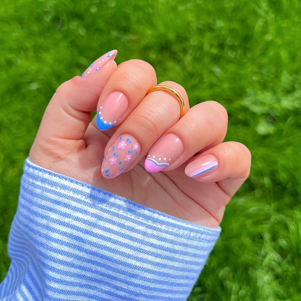 39 Latest Pink and Blue Nail Designs To Try in 2024! 24 Unlimited Designs