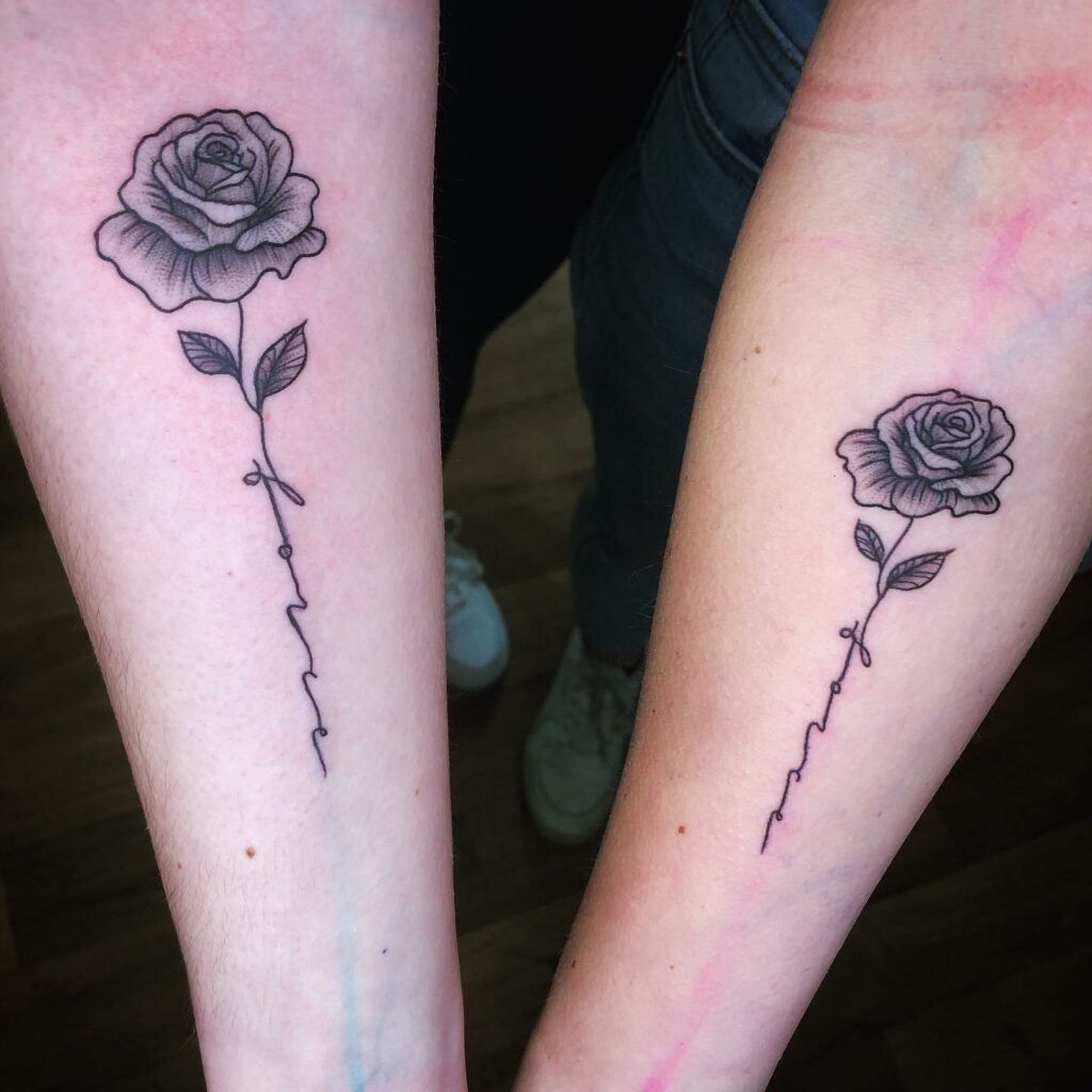 AMAZING MATCHING SISTER TATTOO IDEAS - NEW & UPDATED 2024 23 Simple Sister Tattoo