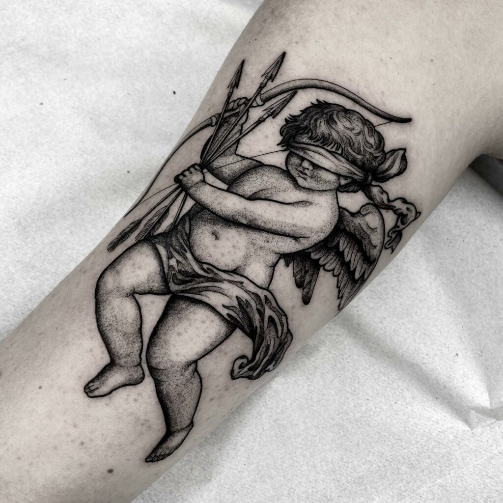 Amazing Cherub and Baby Angel Tattoo Designs and Meanings To Inspire In 2024 13 Cherub Tattoo